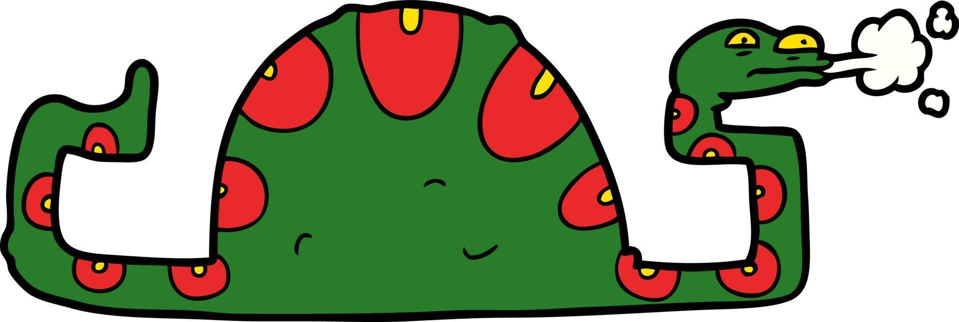 cartoon full snake vector