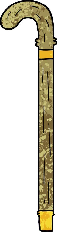 cartoon walking stick vector