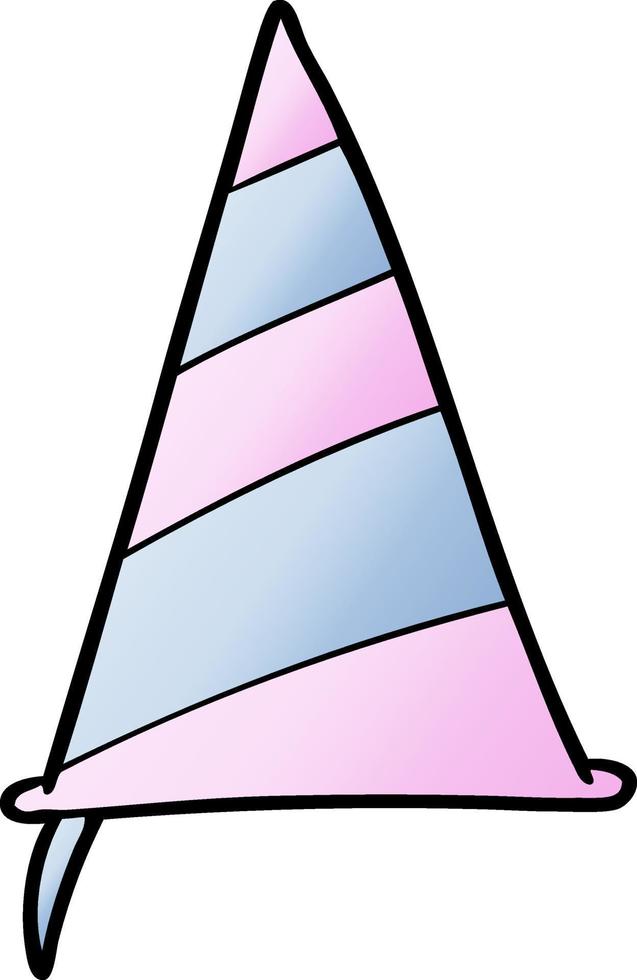 cartoon party hat vector
