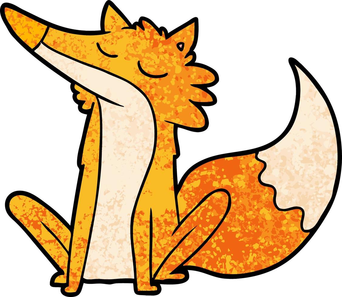 fox cartoon character vector