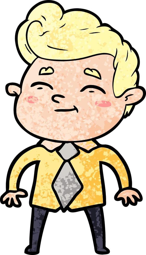 happy cartoon man vector