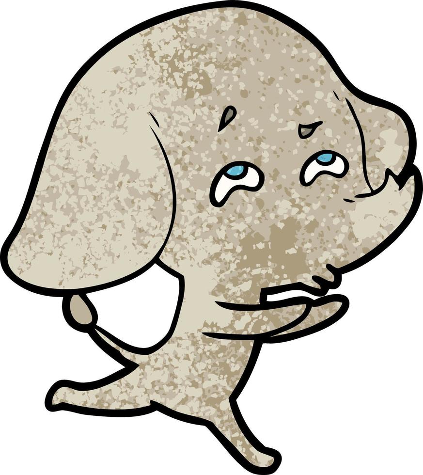 cartoon elephant remembering vector