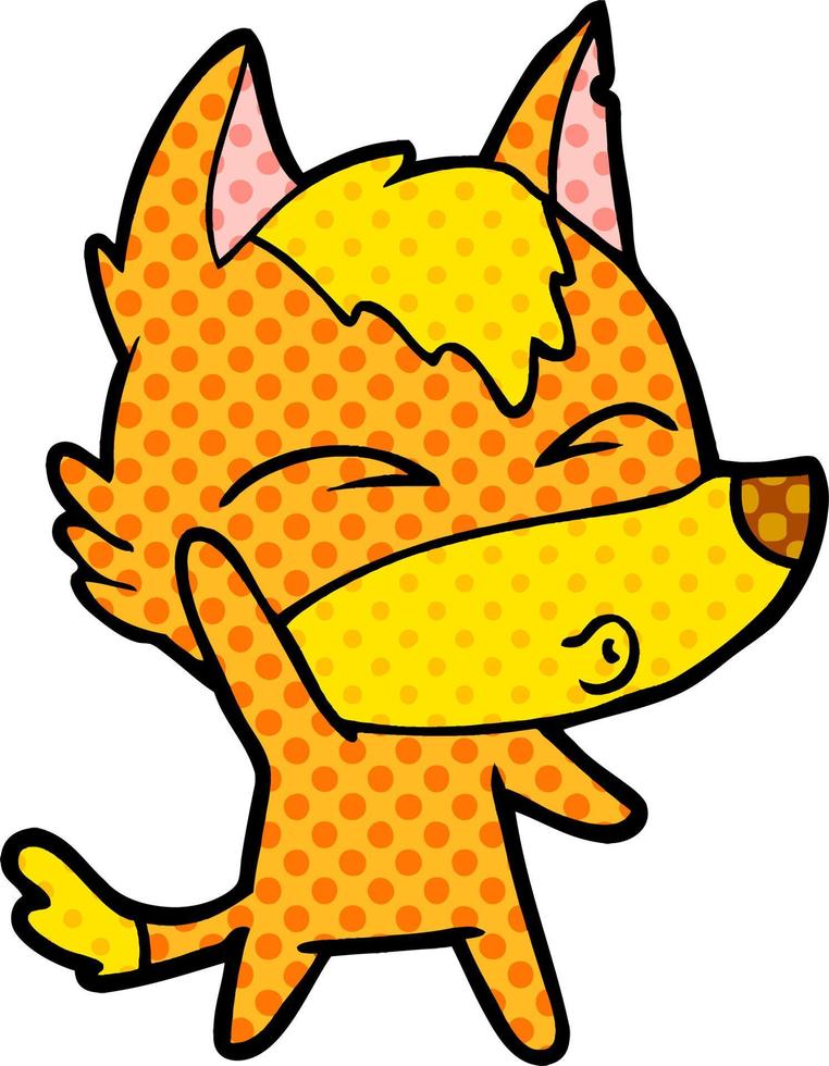 fox cartoon character vector