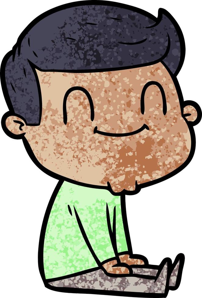 hombre amable de dibujos animados vector