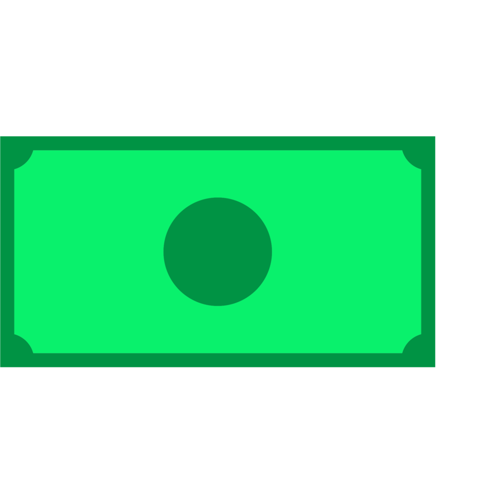 dollar icon symbol vector. money icon on white background. png