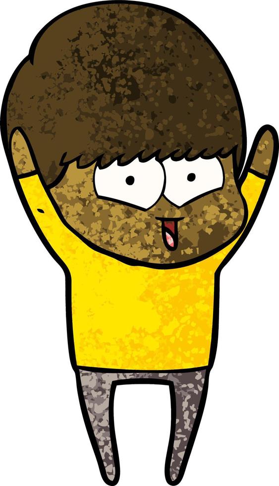 cartoon happy boy vector