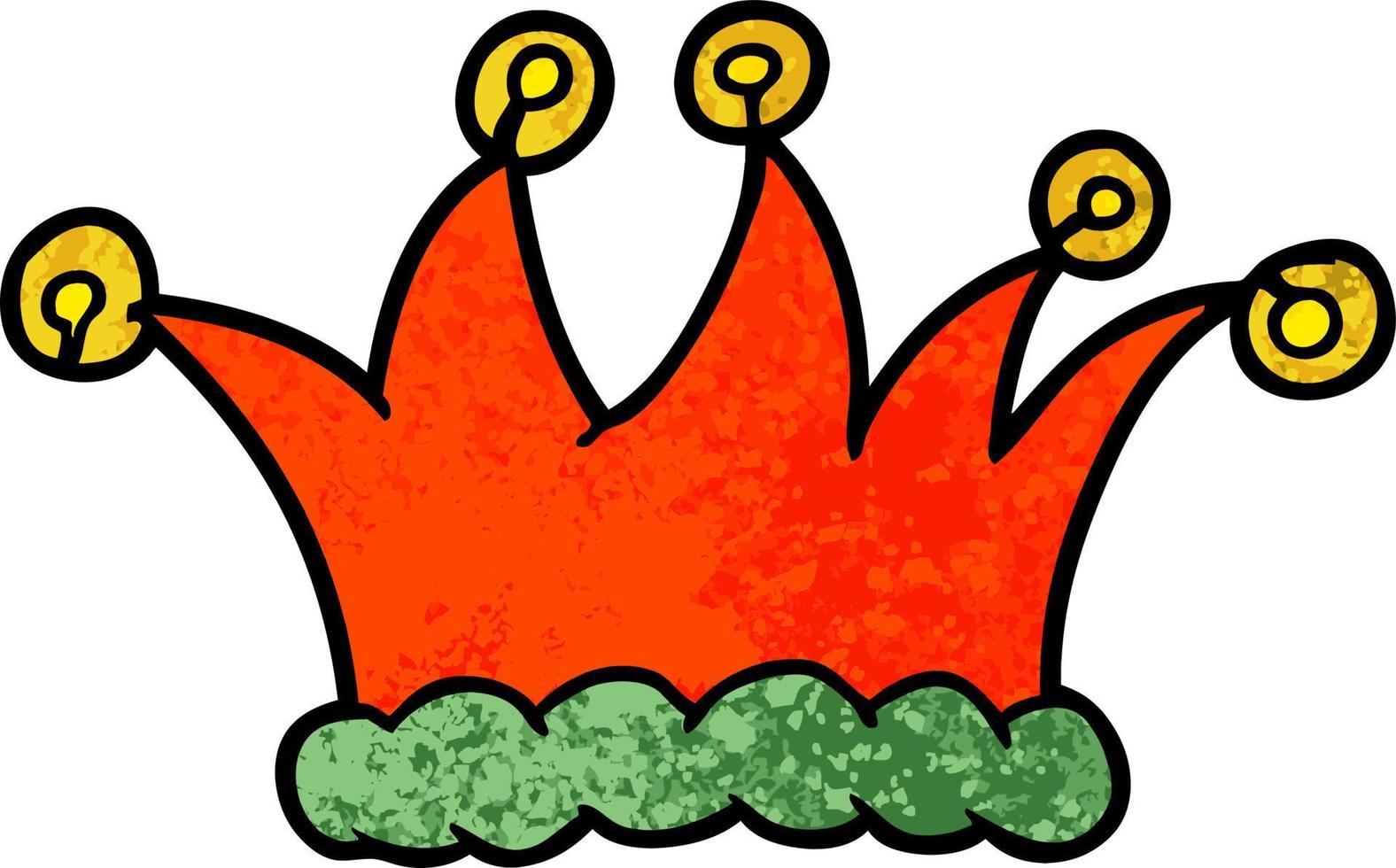 cartoon jester hat vector