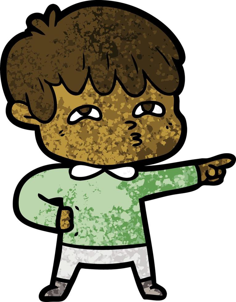 cartoon man confused vector