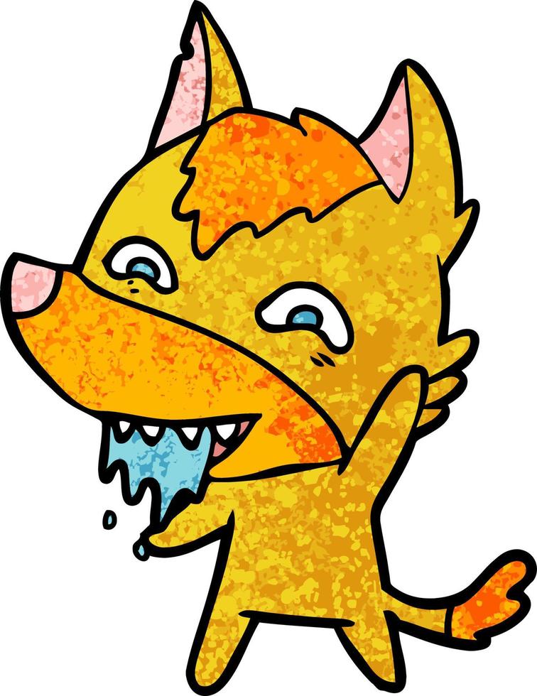 fox cartoon character vector