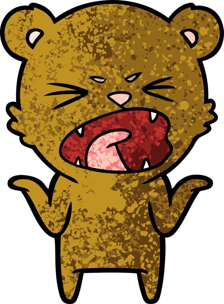 bear cartoon chraracter vector