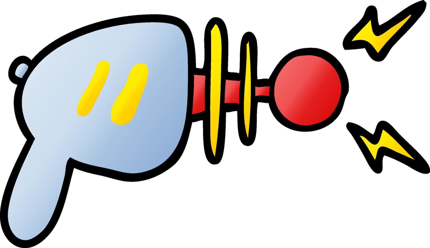 cartoon ray gun vector