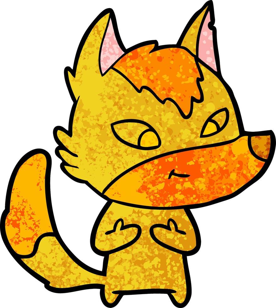 fox cartoon character vector