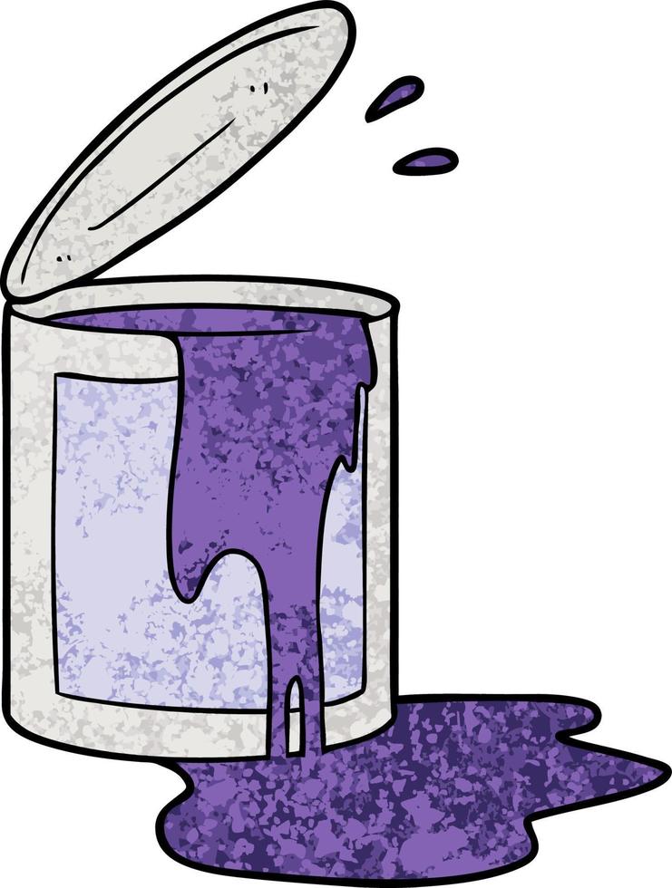 cartoon paint bucket vector