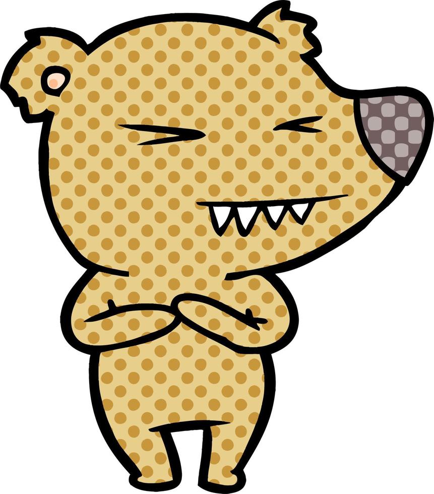 bear cartoon chraracter vector