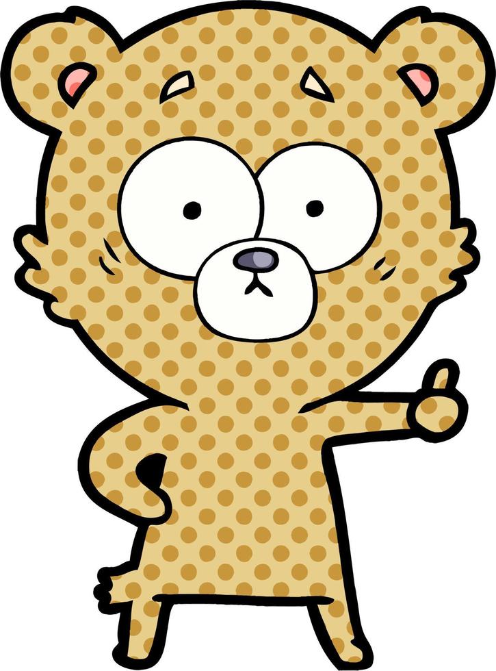 personaje de dibujos animados de oso vector