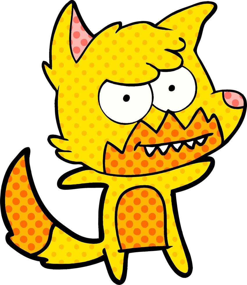 fox cartoon character vector