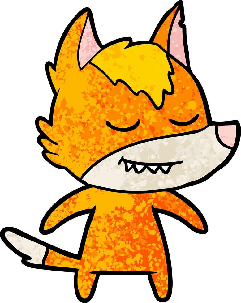 fox cartoon character vector