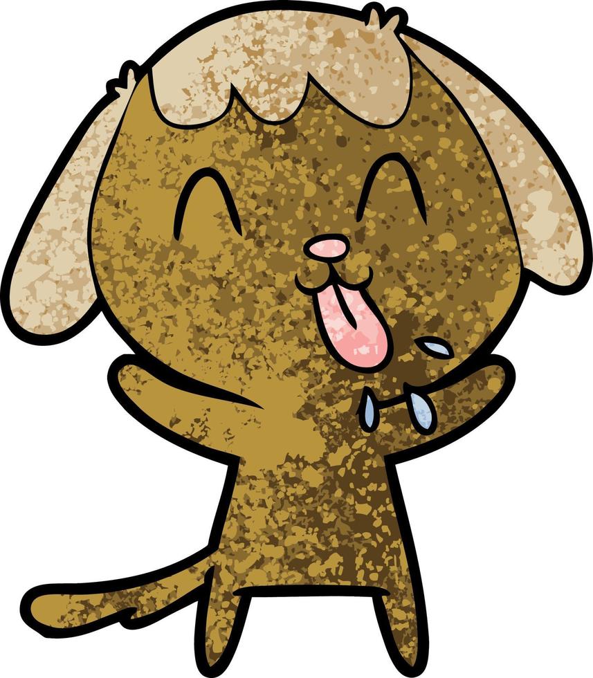 perro de dibujos animados lindo vector