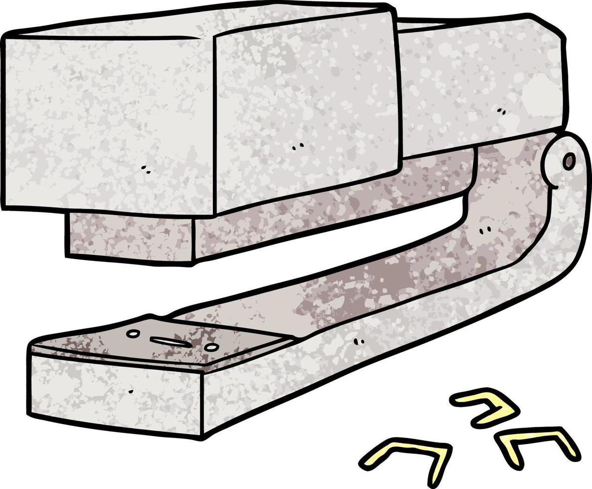 cartoon office stapler vector