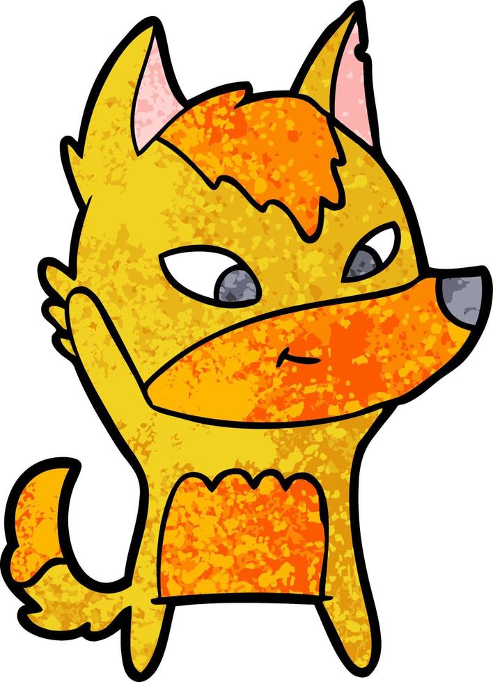fox cartoon character vector