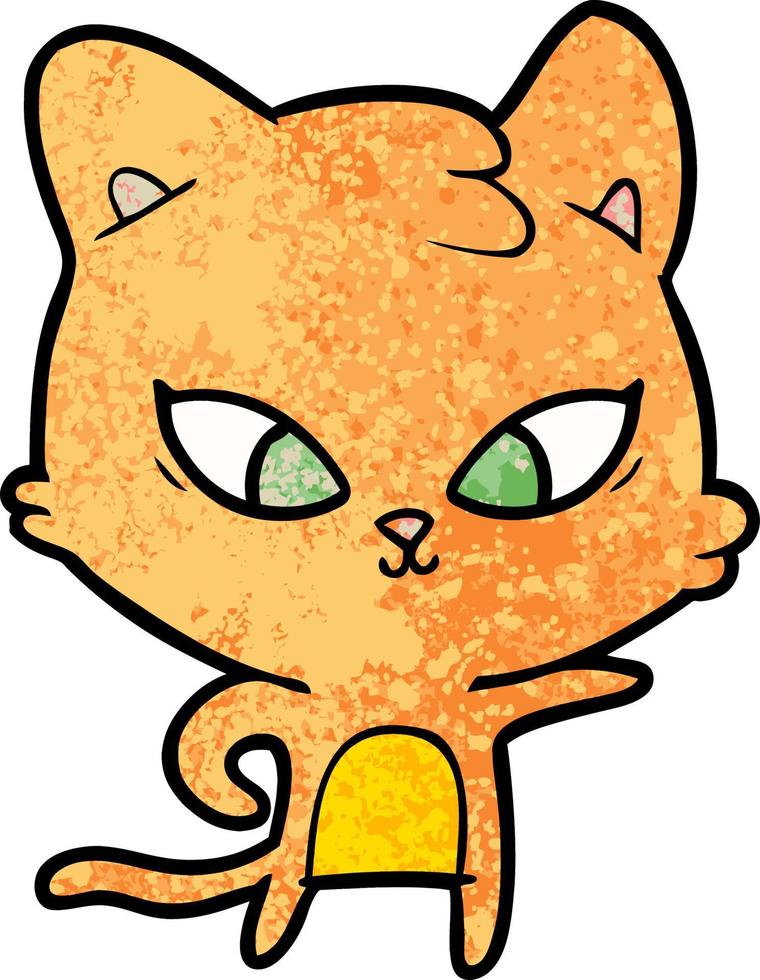 cute cartoon cat vector