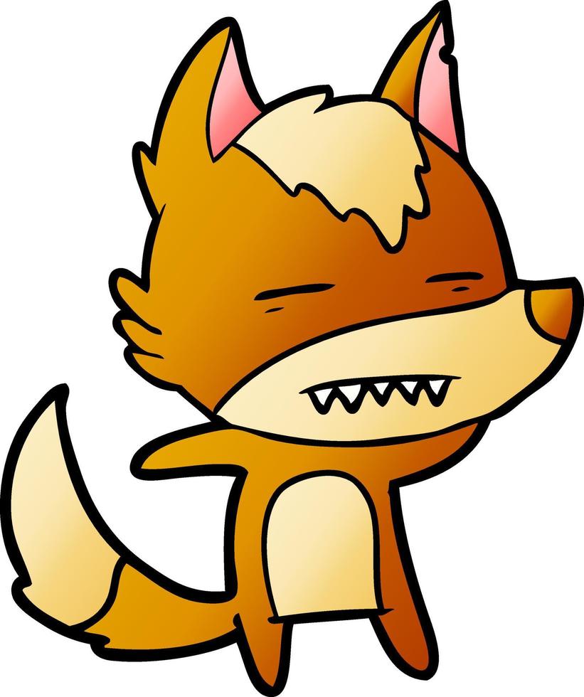 fox cartoon character vector