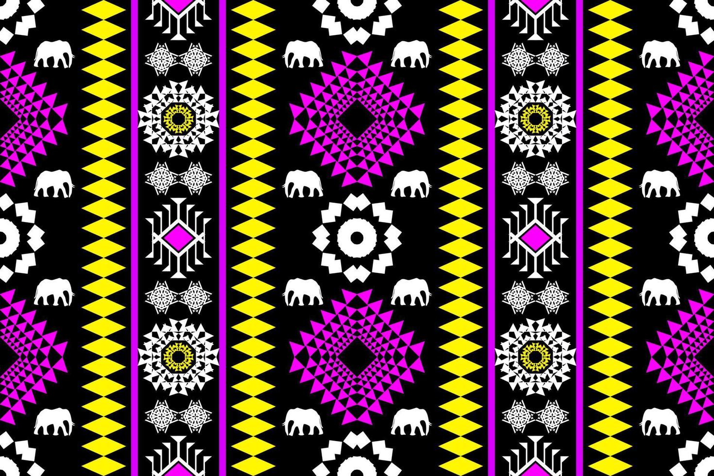 Beautiful embroidery.geometric ethnic oriental pattern traditional .Aztec style,abstract,vector,illustration.design for texture,fabric,clothing,wrapping,fashion,carpet,print. vector