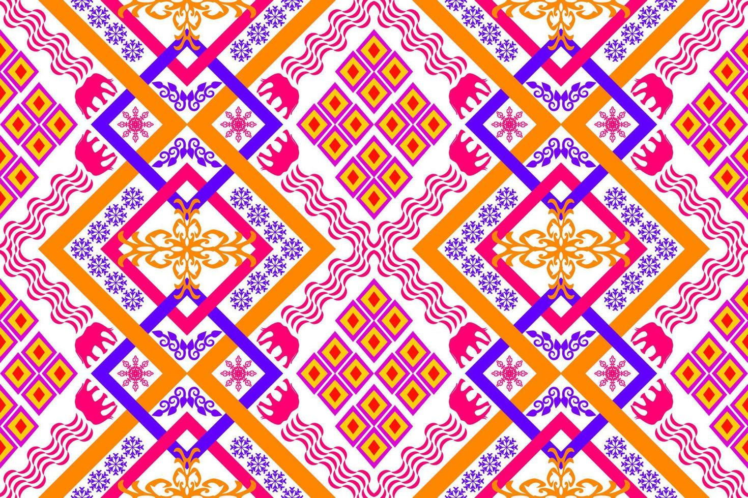 Beautiful embroidery.geometric ethnic oriental pattern traditional .Aztec style,abstract,vector,illustration.design for texture,fabric,clothing,wrapping,fashion,carpet,print. vector