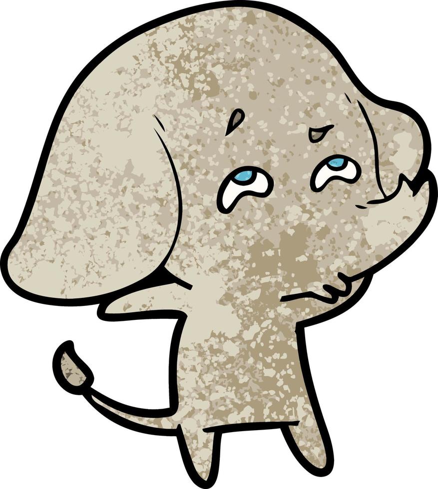 cartoon elephant remembering vector