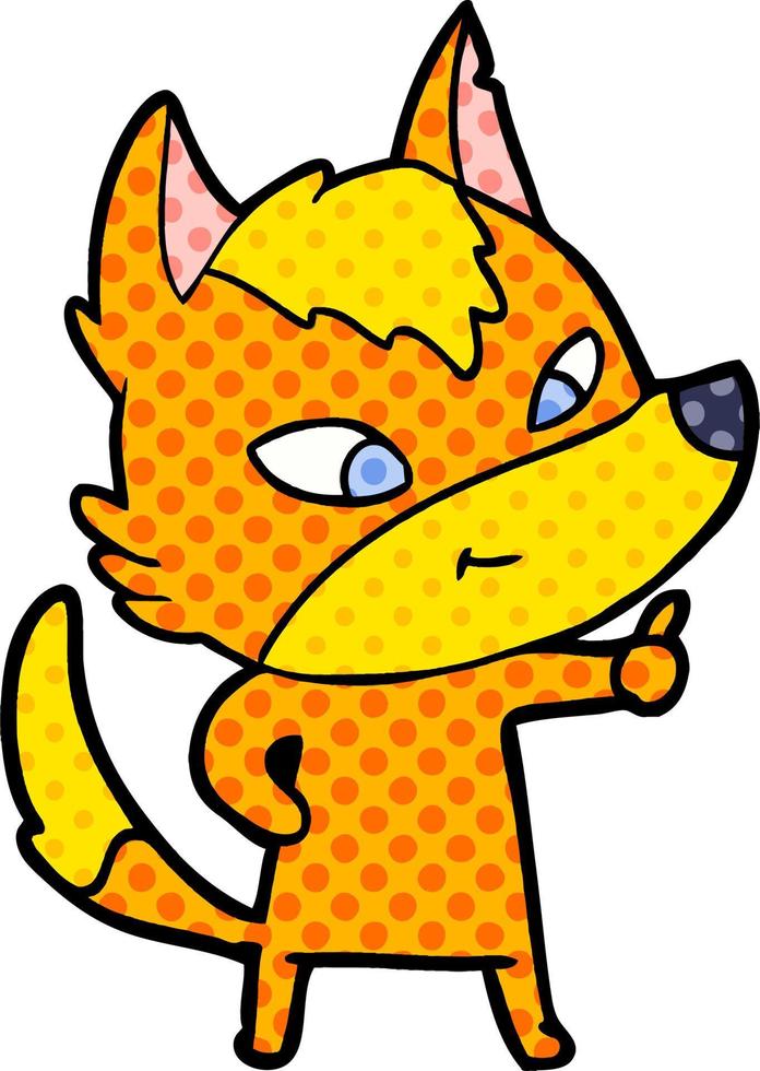 fox cartoon character vector