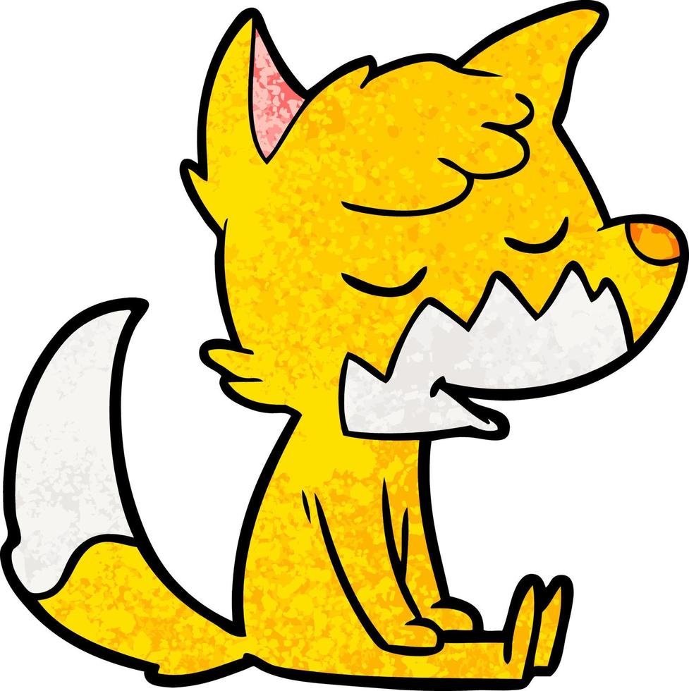 fox cartoon character vector