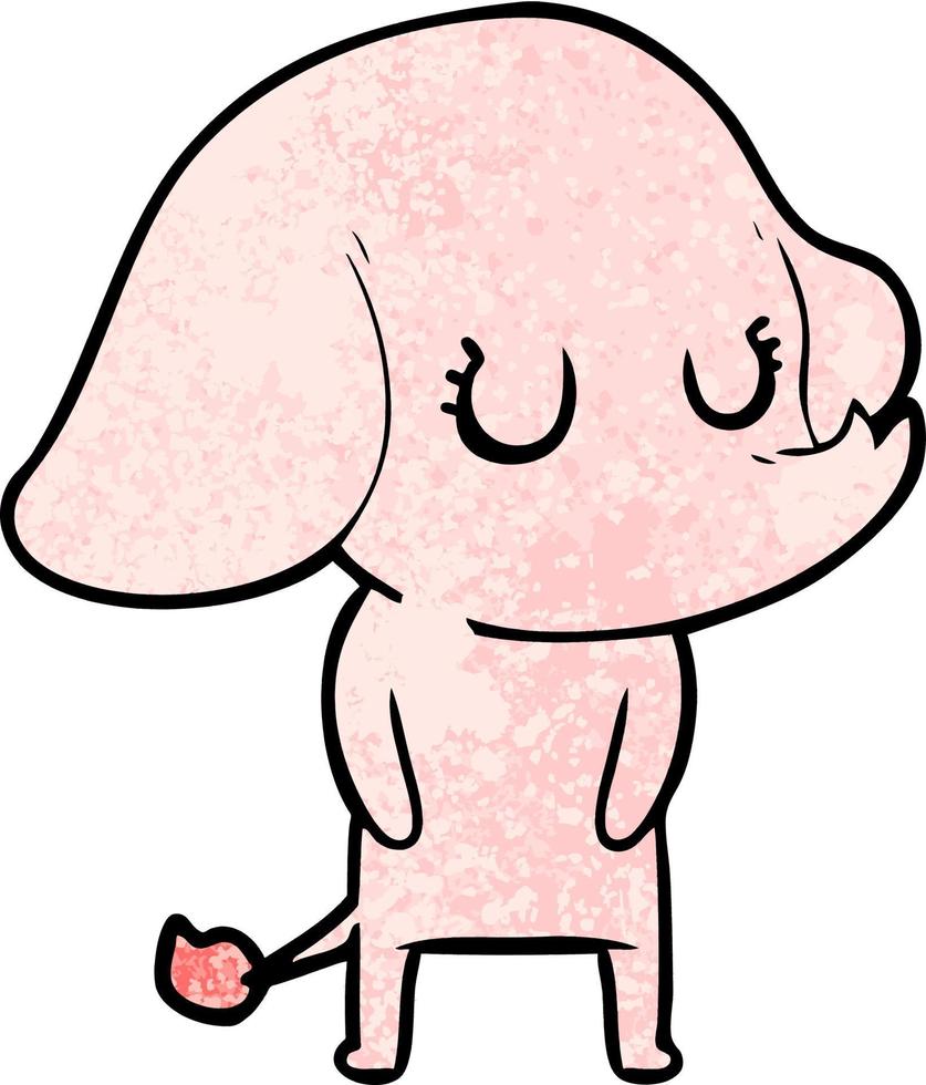 cute cartoon elephant vector