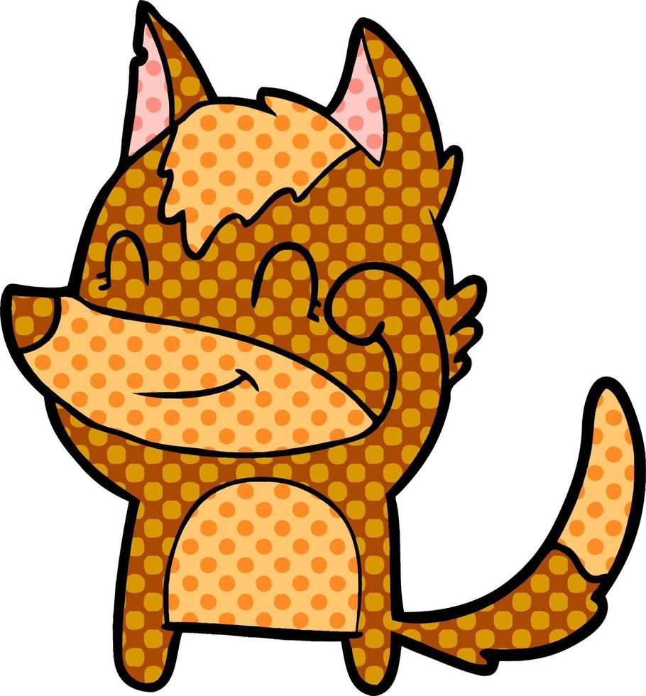 fox cartoon character vector