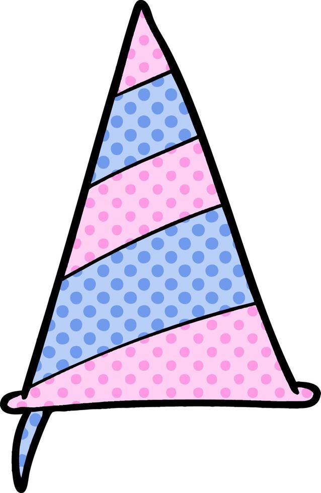 cartoon party hat vector