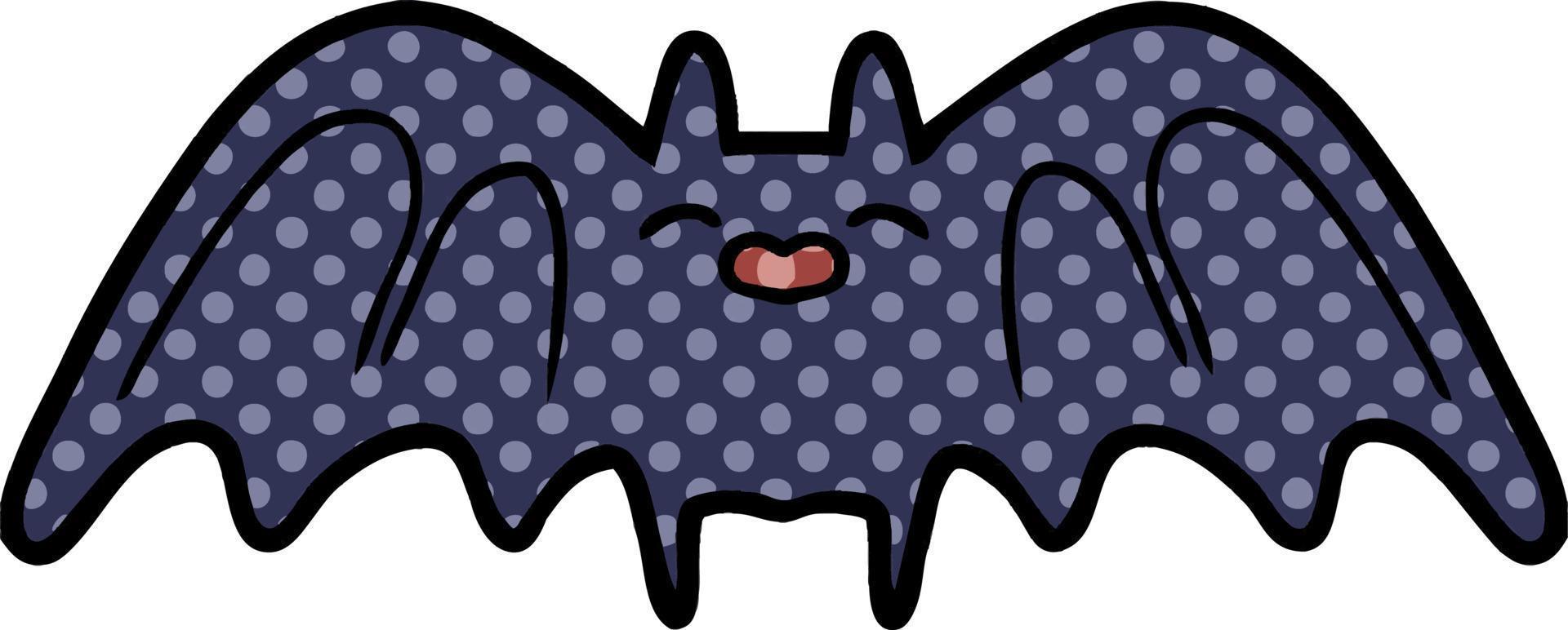 spooky cartoon bat vector