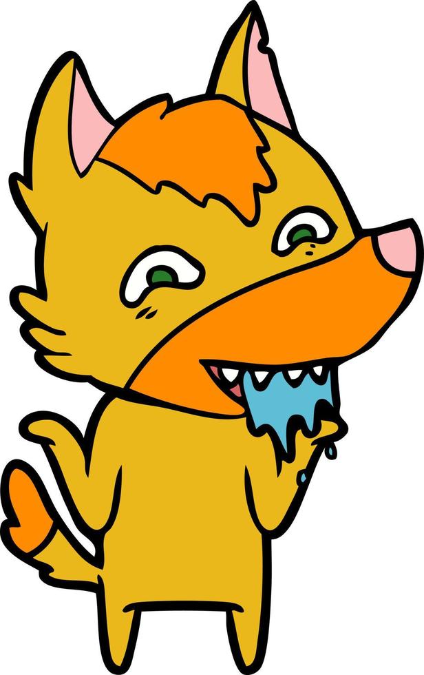 fox cartoon character vector