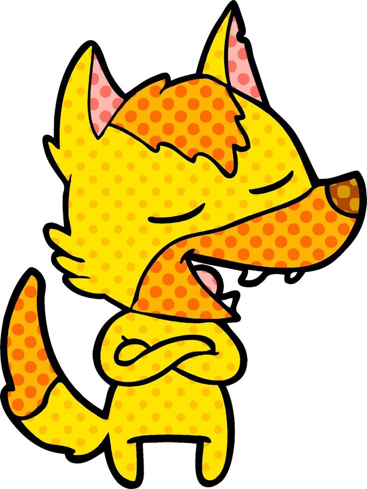 fox cartoon character vector