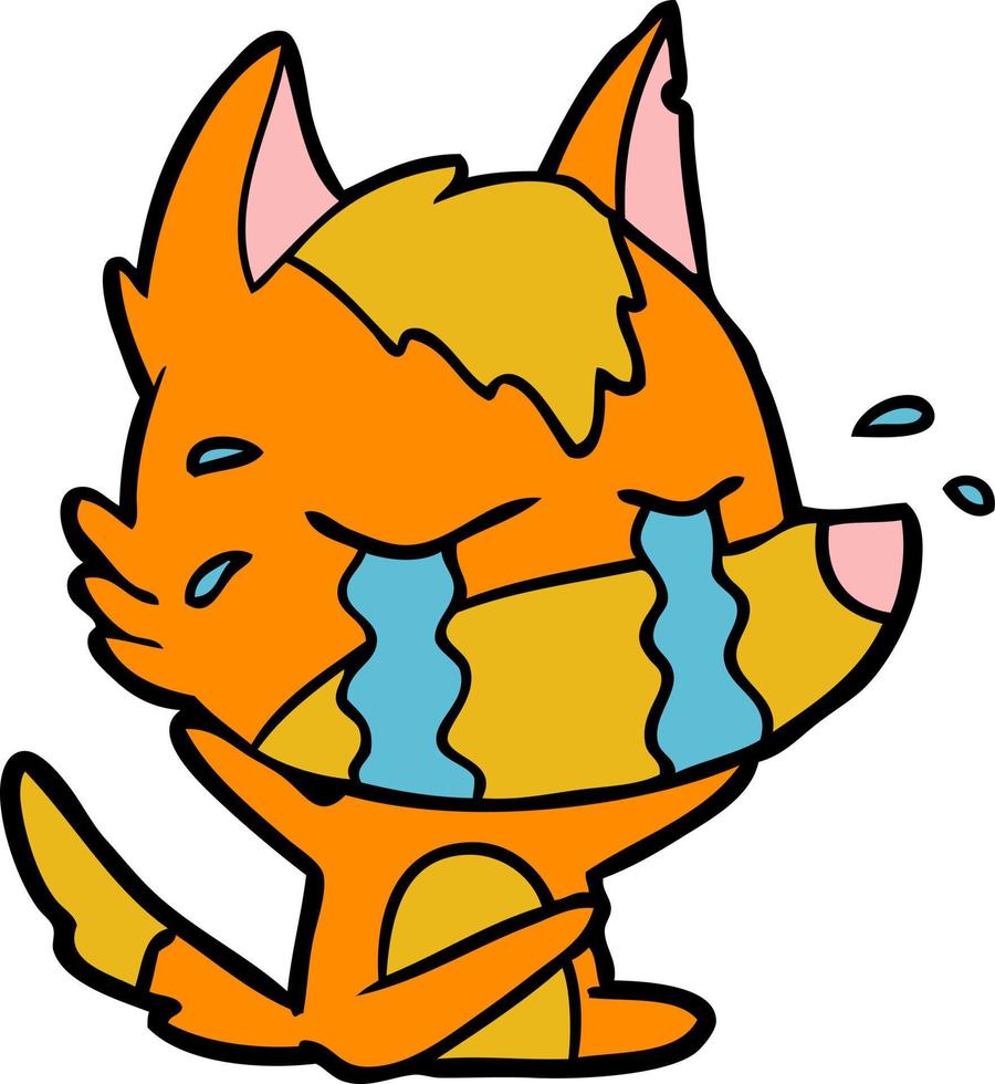 fox cartoon character vector