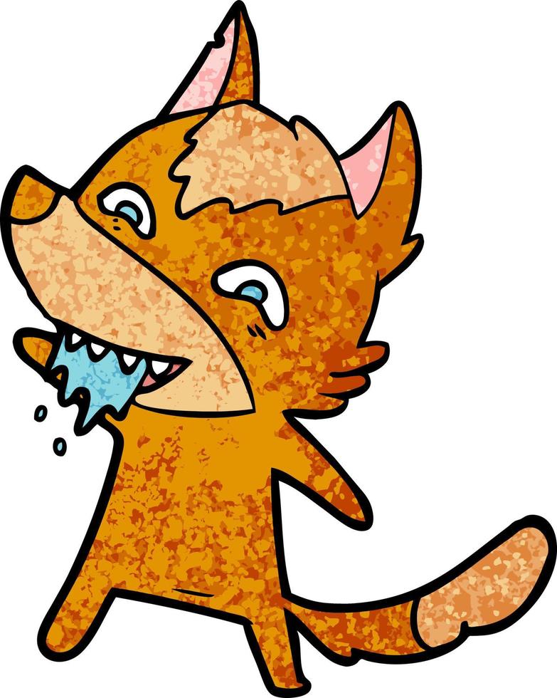 fox cartoon character vector