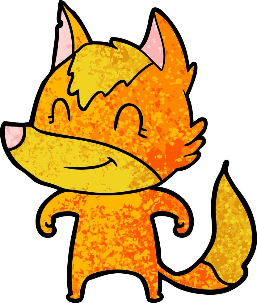 fox cartoon character vector