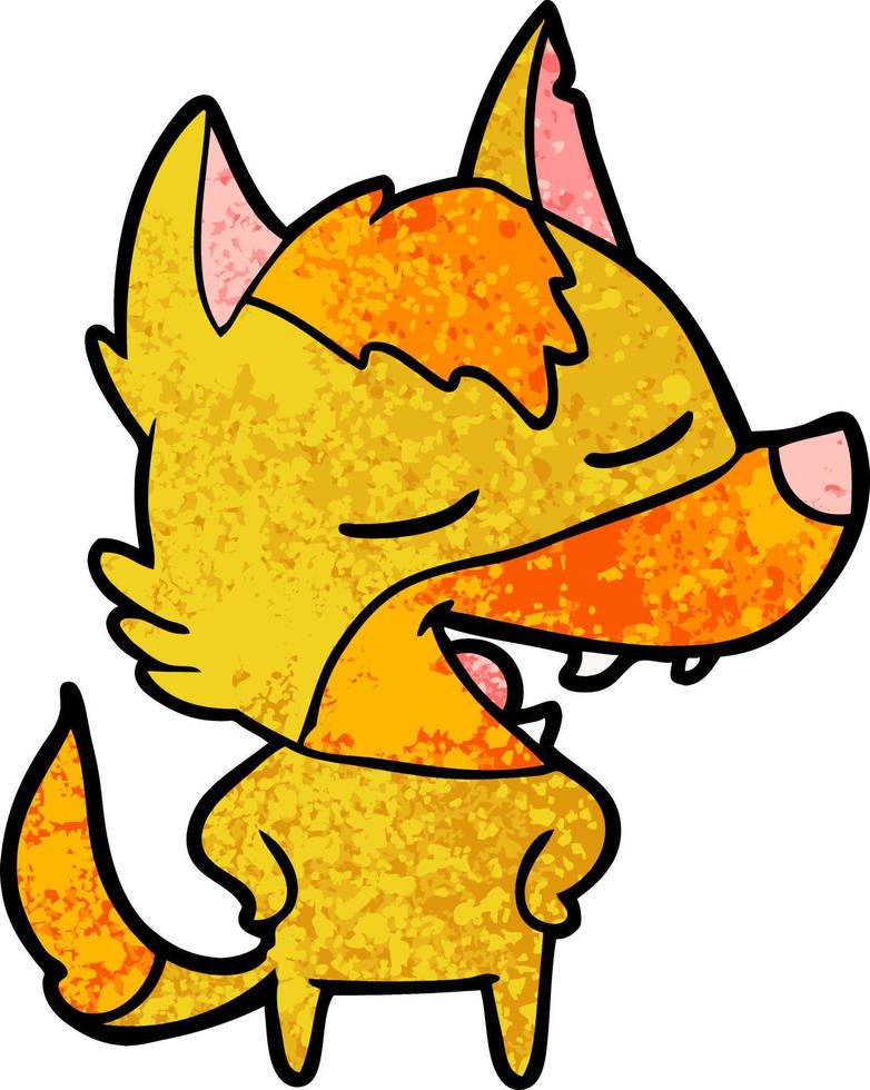 fox cartoon character vector