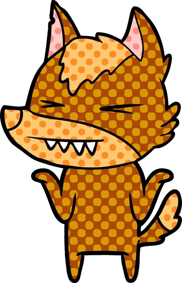 fox cartoon character vector