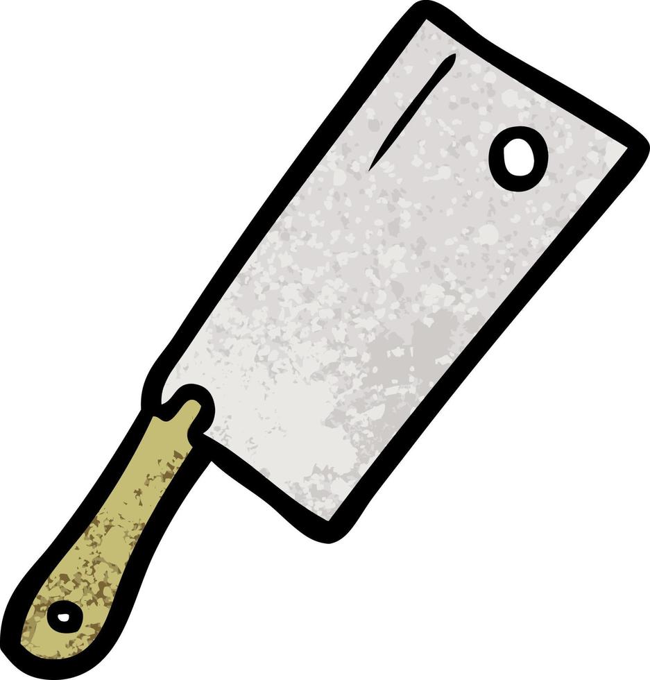 cartoon meat cleaver 12369232 Vector Art at Vecteezy