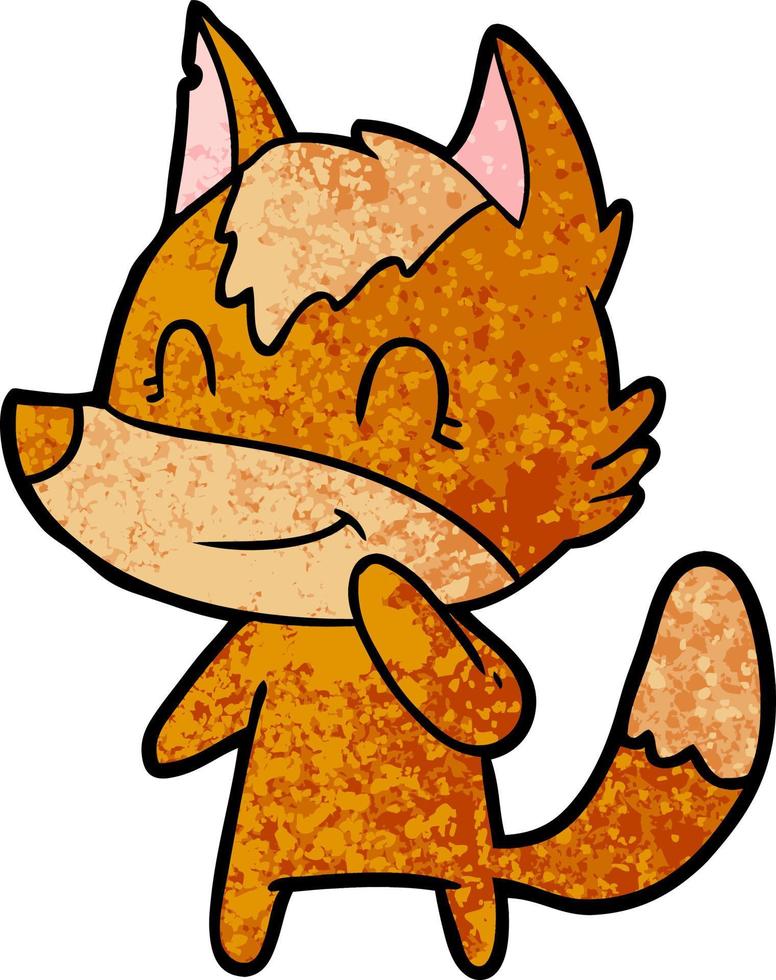 fox cartoon character vector