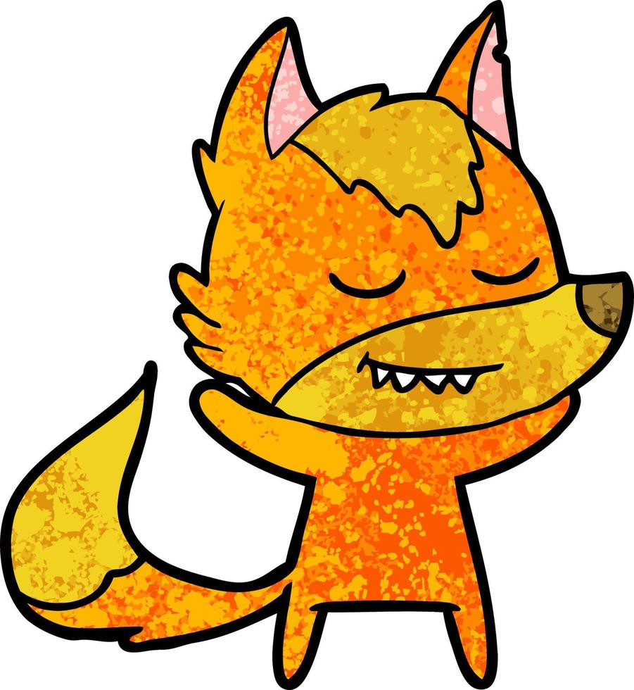 fox cartoon character vector