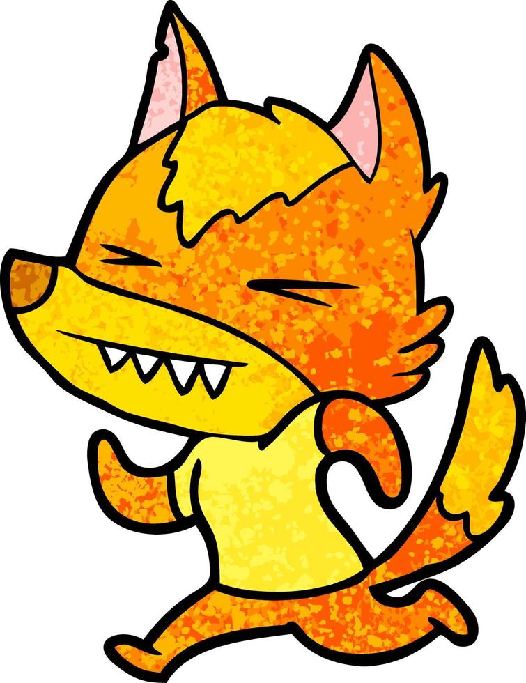 fox cartoon character vector