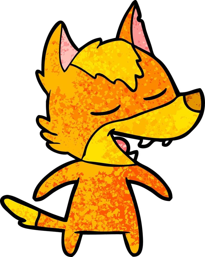 fox cartoon character vector