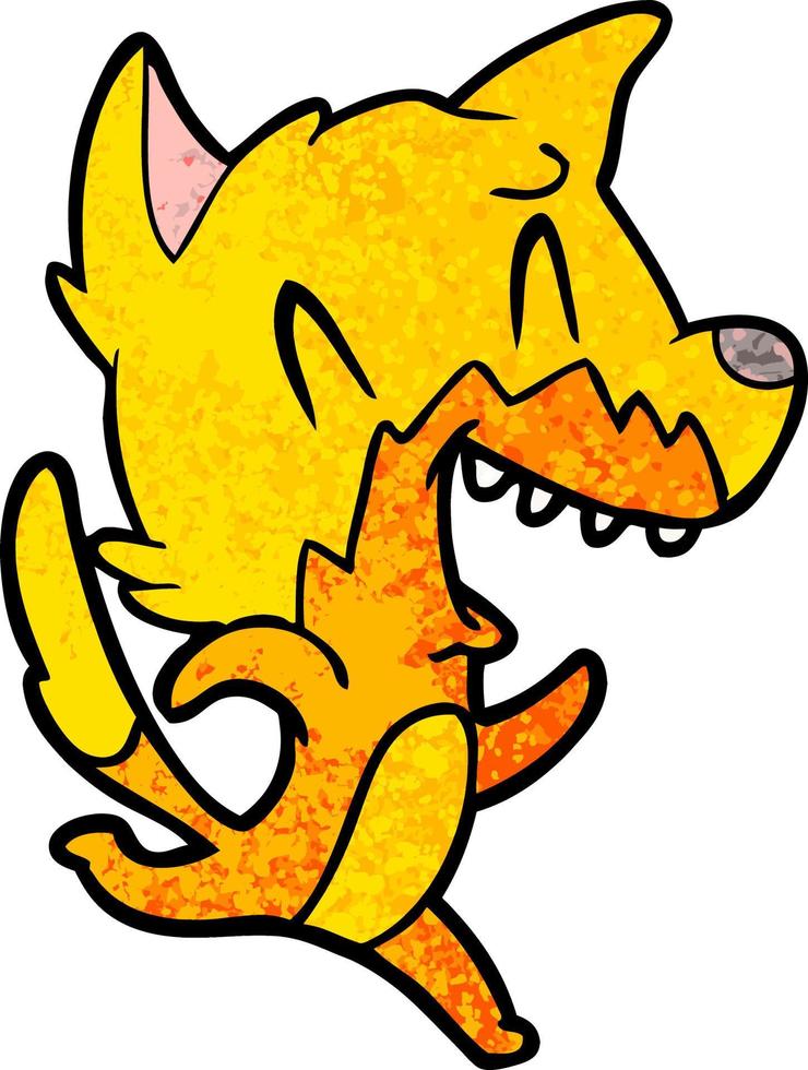 fox cartoon character vector