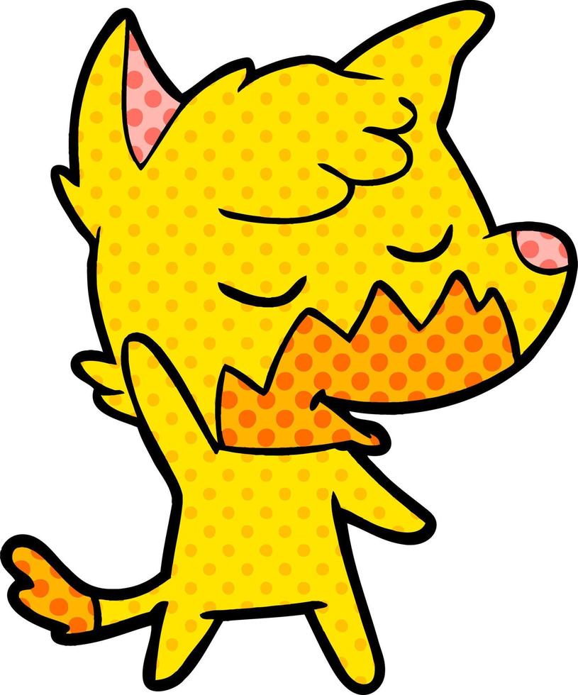 fox cartoon character vector