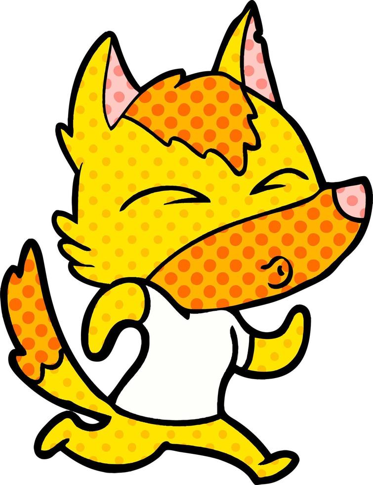 fox cartoon character vector